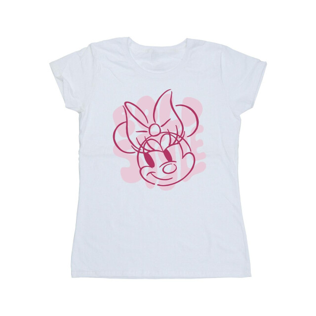 Li-cense Disney dames minnie mouse bold style katoenen t-shirt UTBI33361_white large