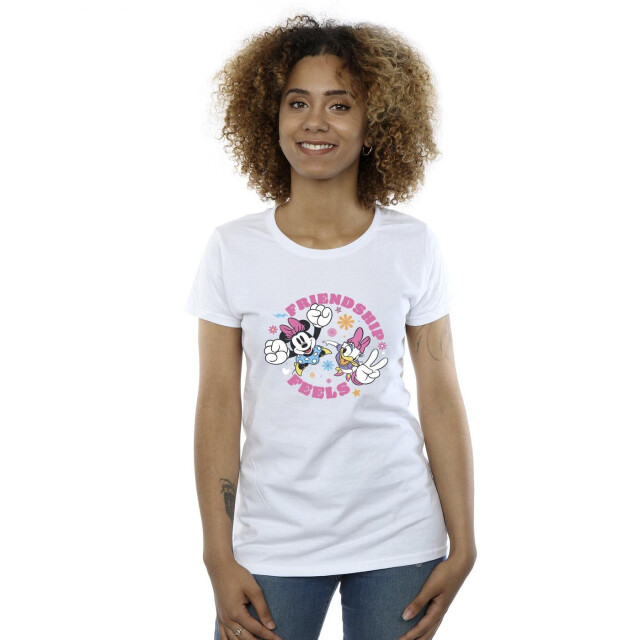 Li-cense Disney dames minnie mouse daisy vriendschap katoenen t-shirt UTBI33315_white large