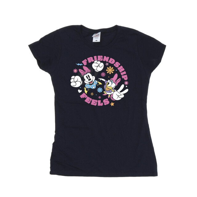 Li-cense Disney dames minnie mouse daisy vriendschap katoenen t-shirt UTBI33315_navyblue large