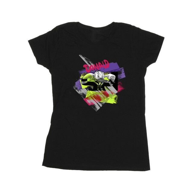 Li-cense Disney dames donald duck oorplug bright katoenen t-shirt UTBI33407_black large