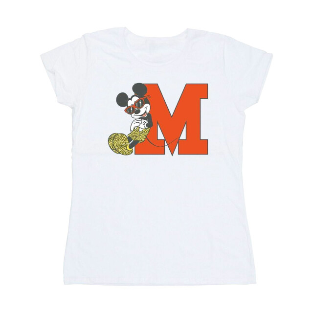 Li-cense Disney dames mickey mouse luipaardbroek katoenen t-shirt UTBI33378_white large