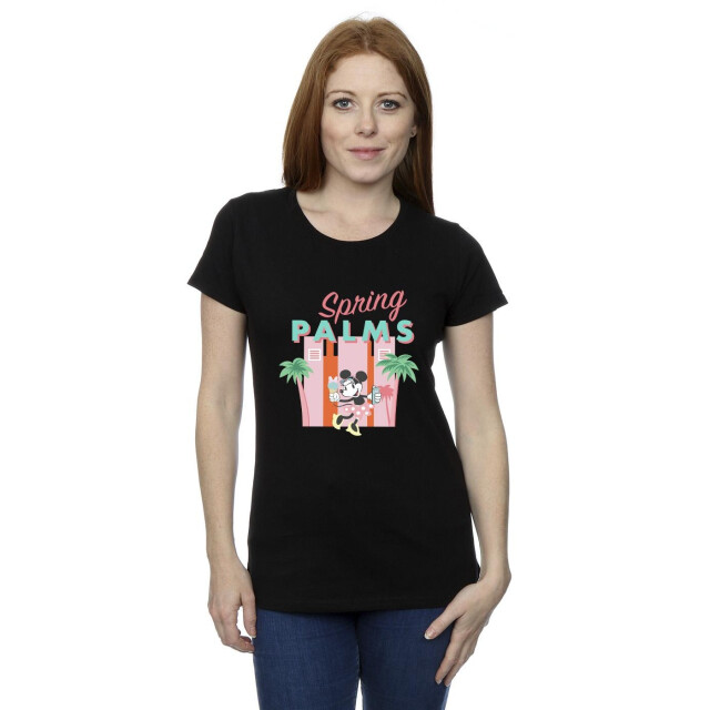 Li-cense Disney dames minnie mouse lentepalmen katoenen t-shirt UTBI33342_black large