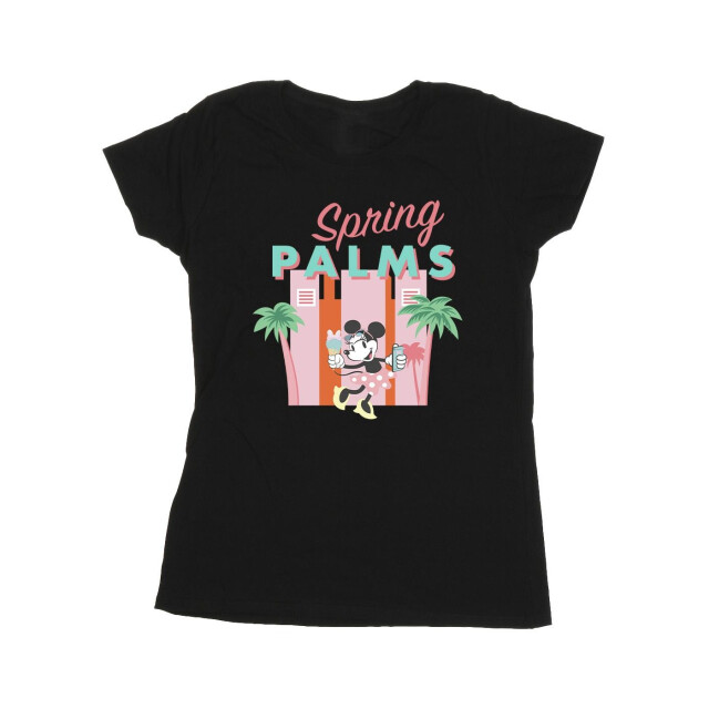 Li-cense Disney dames minnie mouse lentepalmen katoenen t-shirt UTBI33342_black large