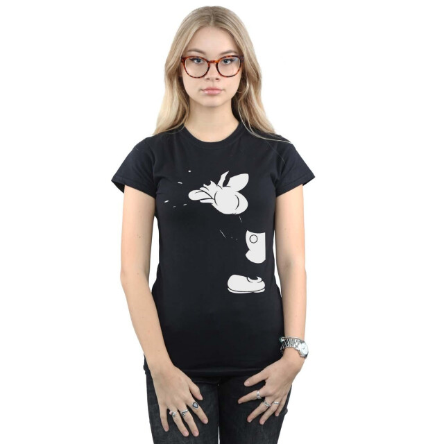 Li-cense Disney dames mickey mouse cut katoenen t-shirt UTBI33211_black large