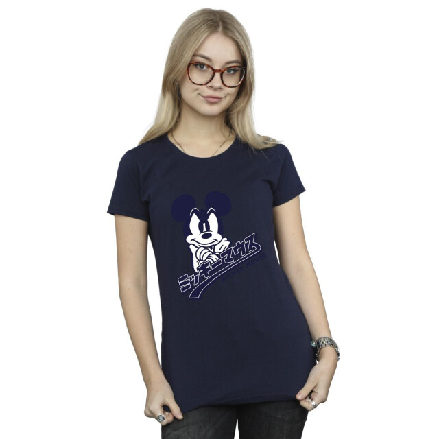 Li-cense Disney dames mickey mouse japans katoenen t-shirt UTBI33233_navyblue large