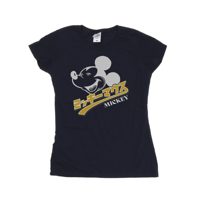Li-cense Disney dames mickey mouse japans katoenen t-shirt UTBI33212_navyblue large