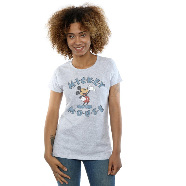 Li-cense Disney dames mickey mouse dash katoenen t-shirt UTBI33107_sportsgrey large