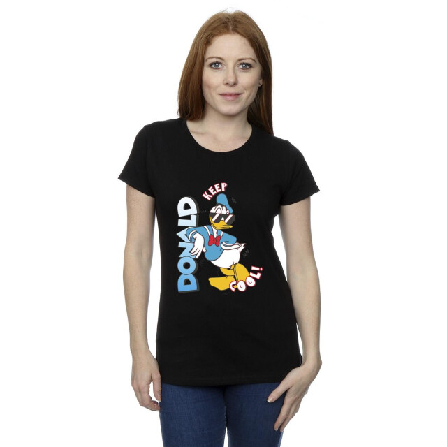 Li-cense Disney dames donald duck cool katoenen t-shirt UTBI33087_black large