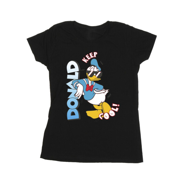 Li-cense Disney dames donald duck cool katoenen t-shirt UTBI33087_black large