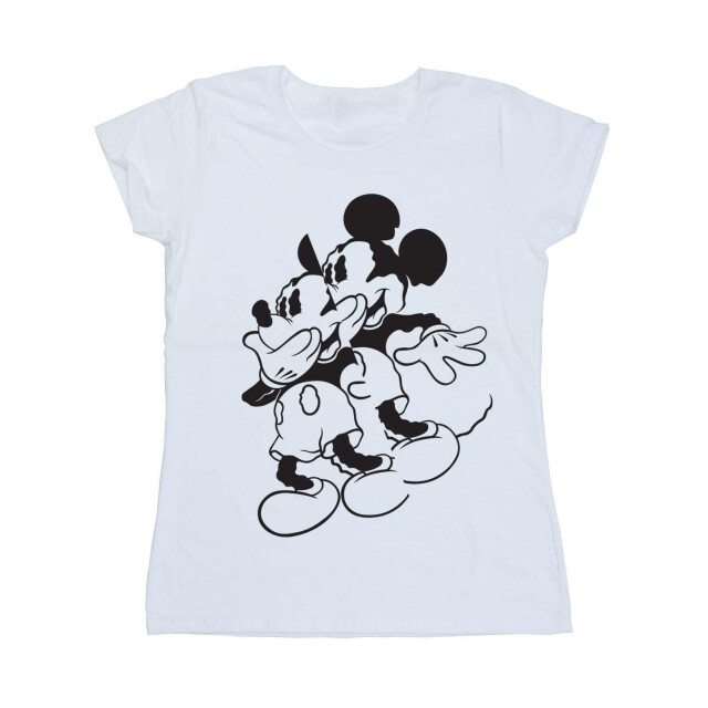 Li-cense Disney dames mickey mouse shake katoenen t-shirt UTBI33195_white large