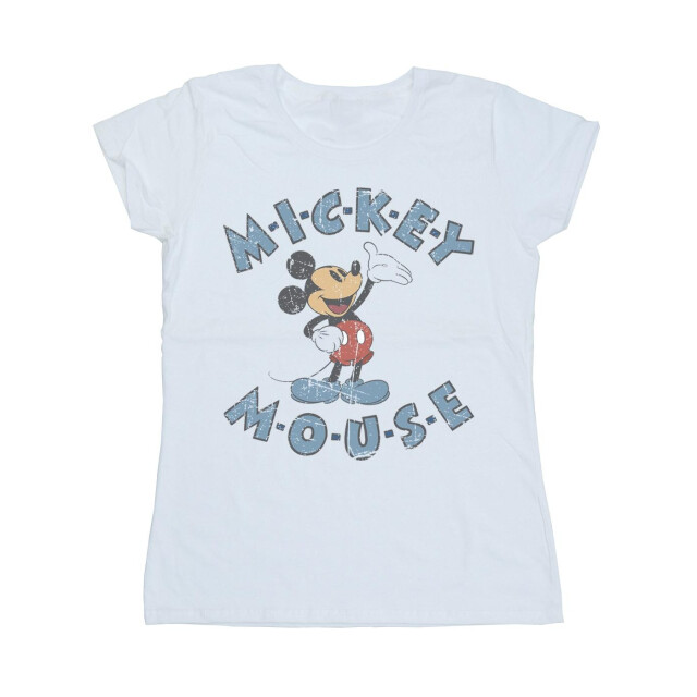 Li-cense Disney dames mickey mouse dash katoenen t-shirt UTBI33107_white large
