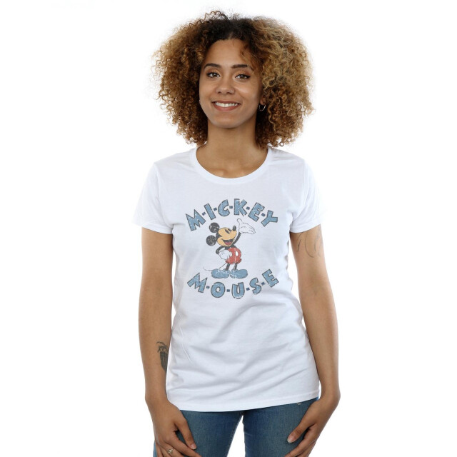 Li-cense Disney dames mickey mouse dash katoenen t-shirt UTBI33107_white large
