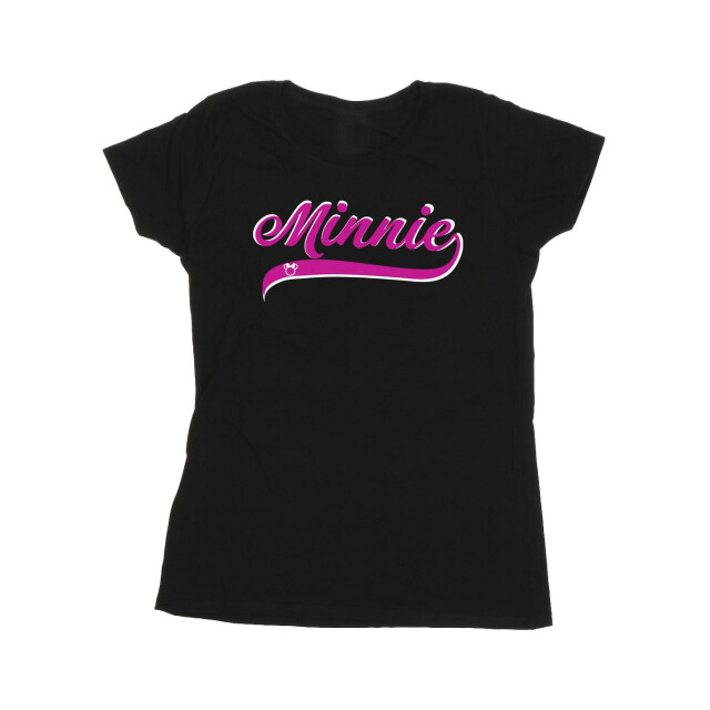 Li-cense Disney dames minnie mouse logo katoenen t-shirt UTBI33155_black large