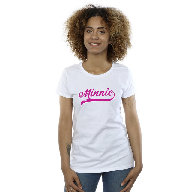 Li-cense Disney dames minnie mouse logo katoenen t-shirt UTBI33155_white large