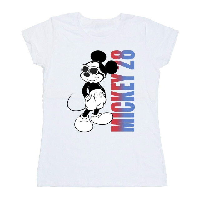 Li-cense Disney dames mickey mouse verloop katoenen t-shirt UTBI33156_white large