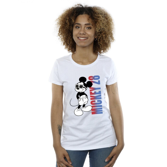 Li-cense Disney dames mickey mouse verloop katoenen t-shirt UTBI33156_white large
