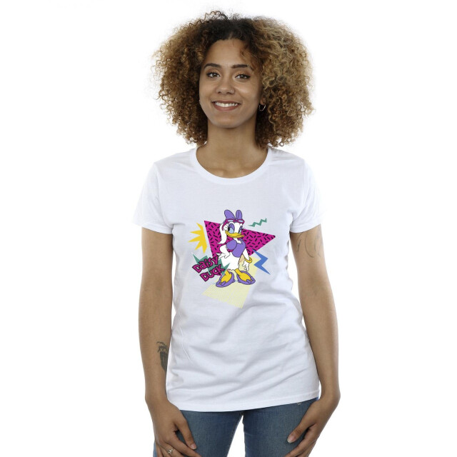 Li-cense Disney dames daisy duck cool katoenen t-shirt UTBI33086_white large