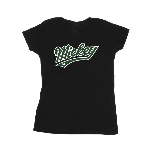 Li-cense Disney dames mickey mouse vet katoenen t-shirt UTBI33069_black large