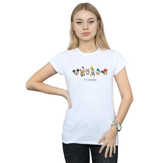 Li-cense Disney dames mickey mouse en vrienden katoenen t-shirt UTBI33043_white large