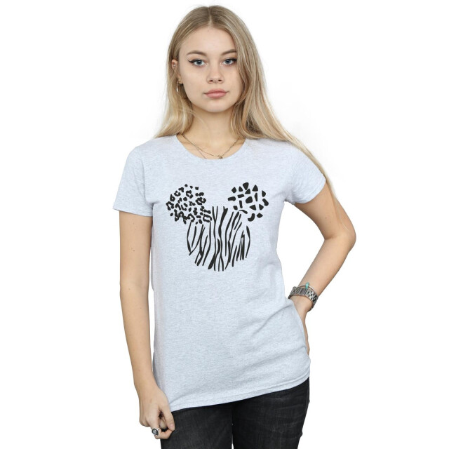 Li-cense Disney dames mickey mouse animal katoenen t-shirt UTBI33042_sportsgrey large