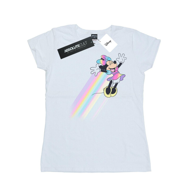 Li-cense Disney dames minnie mouse whoosh katoenen t-shirt UTBI32925_white large