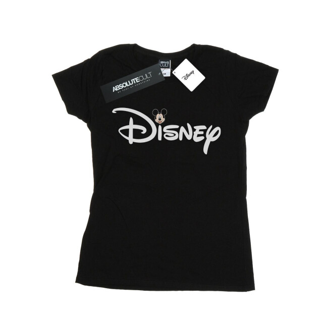 Li-cense Disney dames mickey mouse logo head katoenen t-shirt UTBI32950_black large
