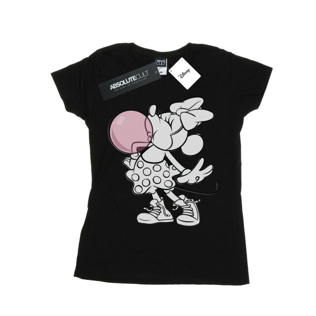 Li-cense Disney dames minnie mouse gum bubble katoenen t-shirt UTBI32971_black large