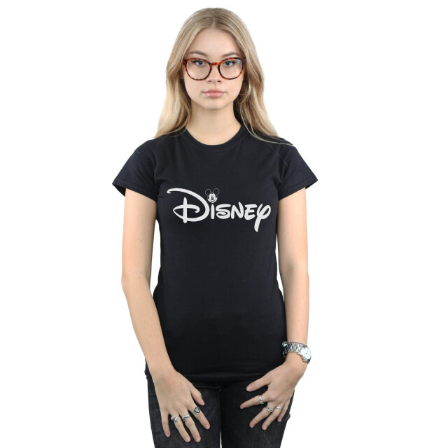 Li-cense Disney dames mickey mouse hoofd logo katoenen t-shirt UTBI32991_black large