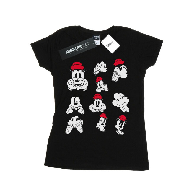 Li-cense Disney dames minnie mickey foto poses katoenen t-shirt UTBI33015_black large