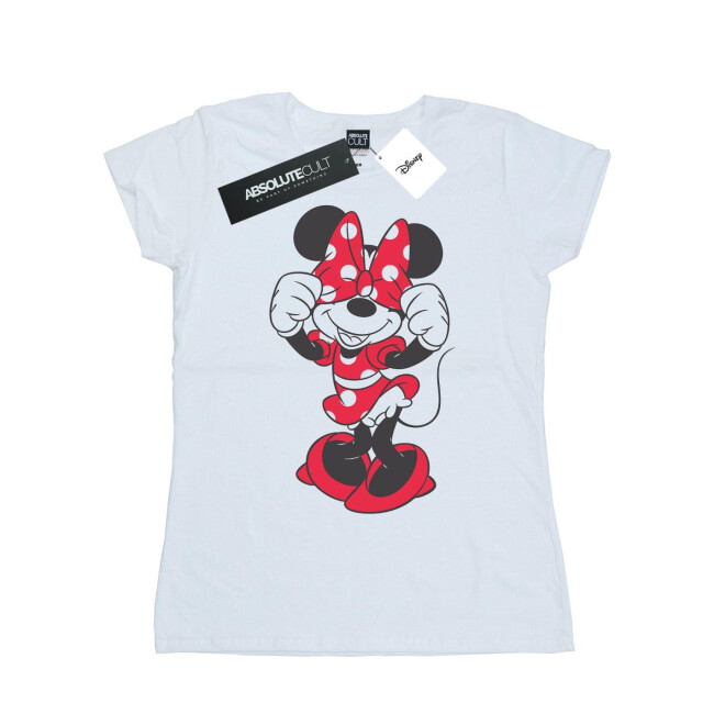Li-cense Disney dames minnie mouse boogogen katoenen t-shirt UTBI32970_white large