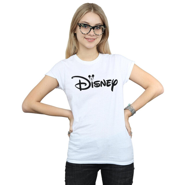 Li-cense Disney dames mickey mouse hoofd logo katoenen t-shirt UTBI32991_white large