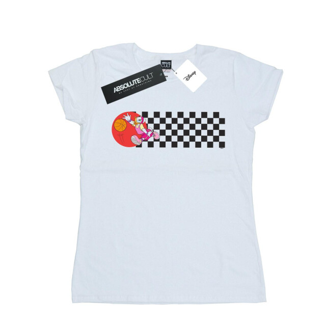 Li-cense Disney dames daisy duck dribbelend katoenen t-shirt UTBI32992_white large