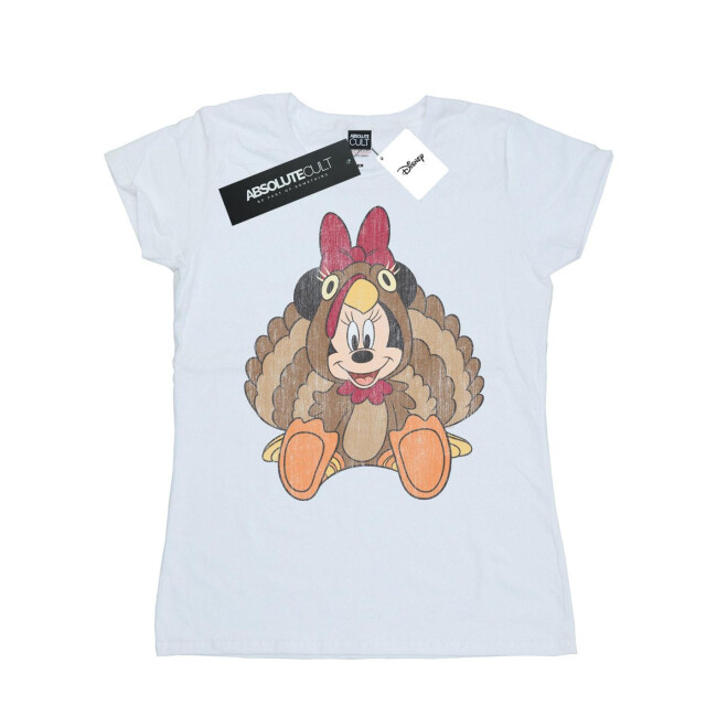 Li-cense Disney dames minnie mouse thanksgiving kalkoen kostuum katoenen t-shirt UTBI32732_white large