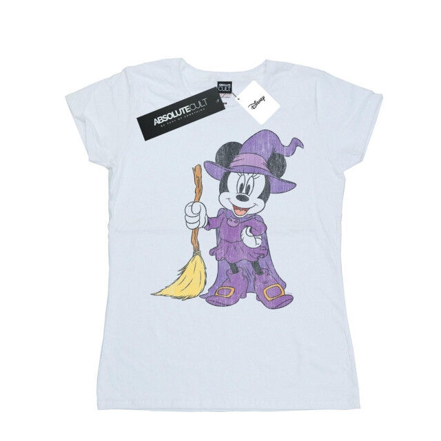 Li-cense Disney dames minnie mouse heksenkostuum katoenen t-shirt UTBI32757_white large
