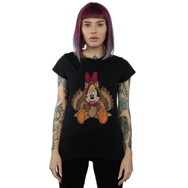 Li-cense Disney dames minnie mouse thanksgiving kalkoen kostuum katoenen t-shirt UTBI32732_black large