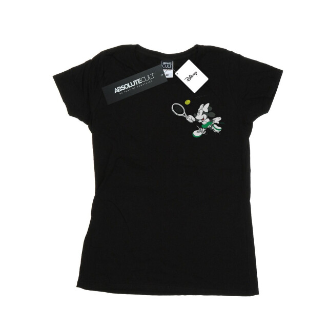 Li-cense Disney dames minnie mouse tennis borstprint katoenen t-shirt UTBI32703_black large