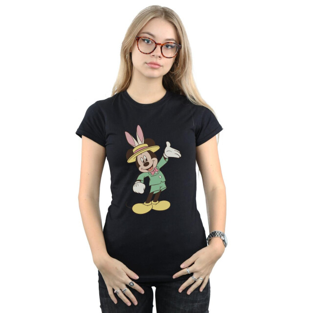 Li-cense Disney dames mickey mouse paashaas katoenen t-shirt UTBI32670_black large