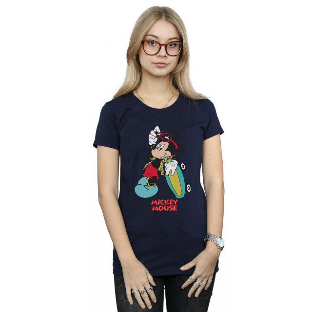 Li-cense Disney dames mickey mouse skate dude katoenen t-shirt UTBI32559_navyblue large