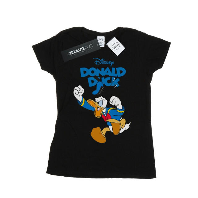 Li-cense Disney dames donald duck woedend donald katoenen t-shirt UTBI32590_black large