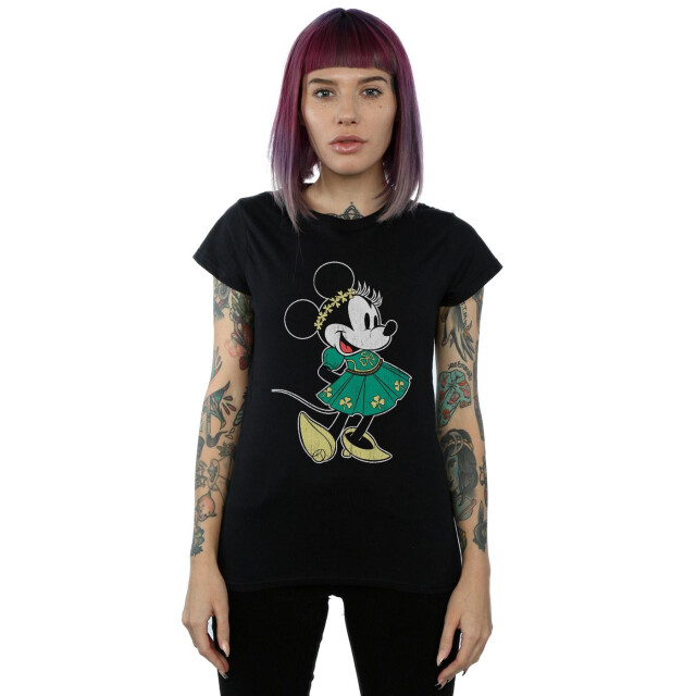 Li-cense Disney dames minnie mouse st patrick's day kostuum katoenen t-shirt UTBI32641_black large