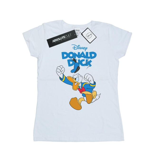 Li-cense Disney dames donald duck woedend donald katoenen t-shirt UTBI32590_white large