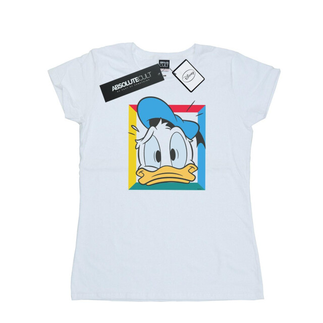 Li-cense Disney dames donald duck paniekerig katoenen t-shirt UTBI32612_white large
