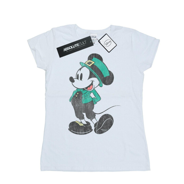 Li-cense Disney dames mickey mouse st patrick kostuum katoenen t-shirt UTBI32613_white large