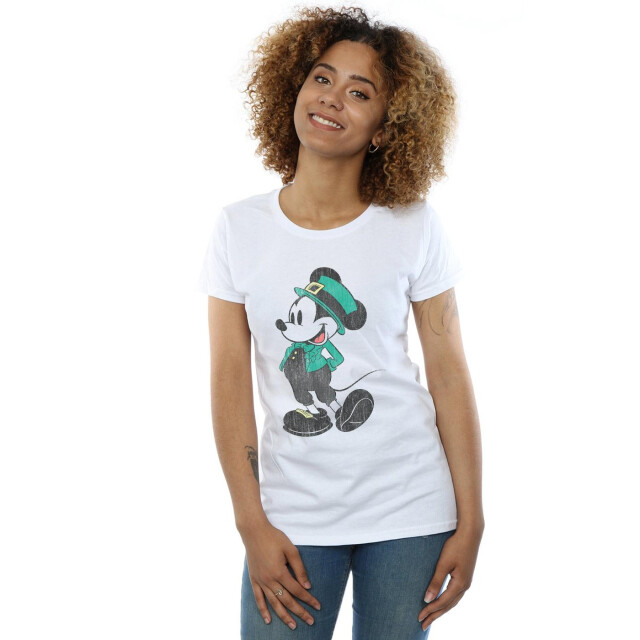 Li-cense Disney dames mickey mouse st patrick kostuum katoenen t-shirt UTBI32613_white large