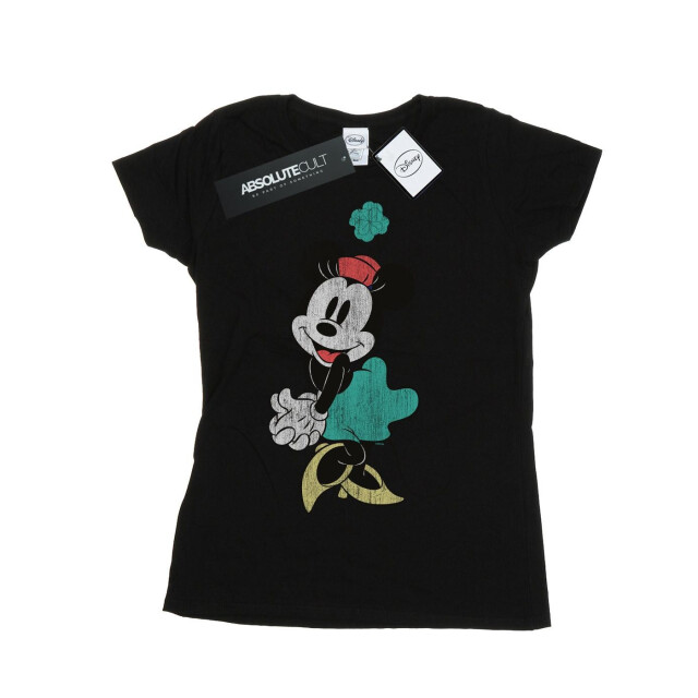 Li-cense Disney dames minnie mouse shamrock hat katoenen t-shirt UTBI32669_black large