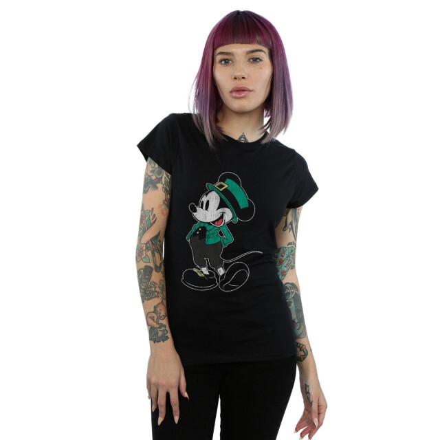 Li-cense Disney dames mickey mouse st patrick kostuum katoenen t-shirt UTBI32613_black large