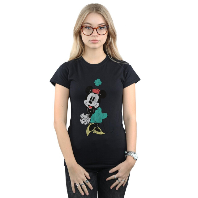 Li-cense Disney dames minnie mouse shamrock hat katoenen t-shirt UTBI32669_black large