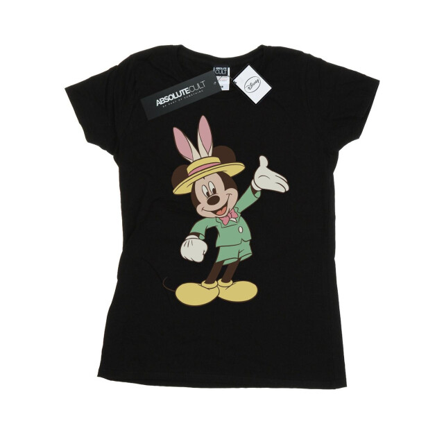 Li-cense Disney dames mickey mouse paashaas katoenen t-shirt UTBI32670_black large