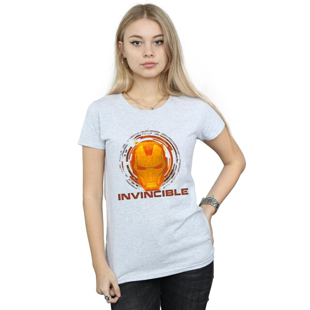 Li-cense Marvel dames iron man invincible katoenen t-shirt UTBI3269_sportsgrey large