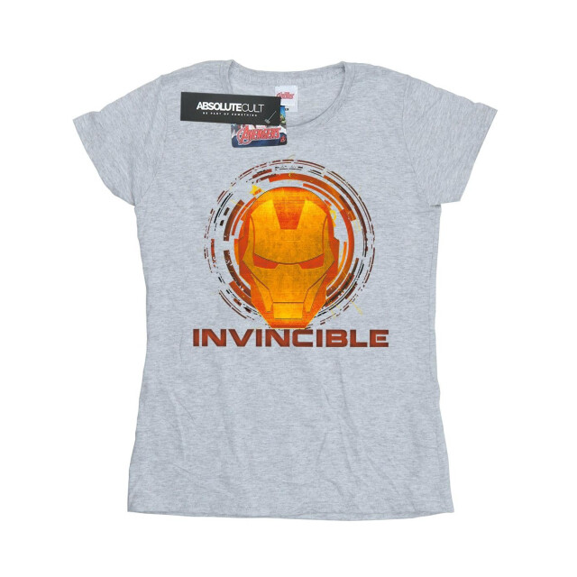 Li-cense Marvel dames iron man invincible katoenen t-shirt UTBI3269_sportsgrey large